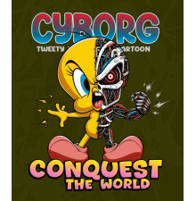 Ciborg Piolín Vector